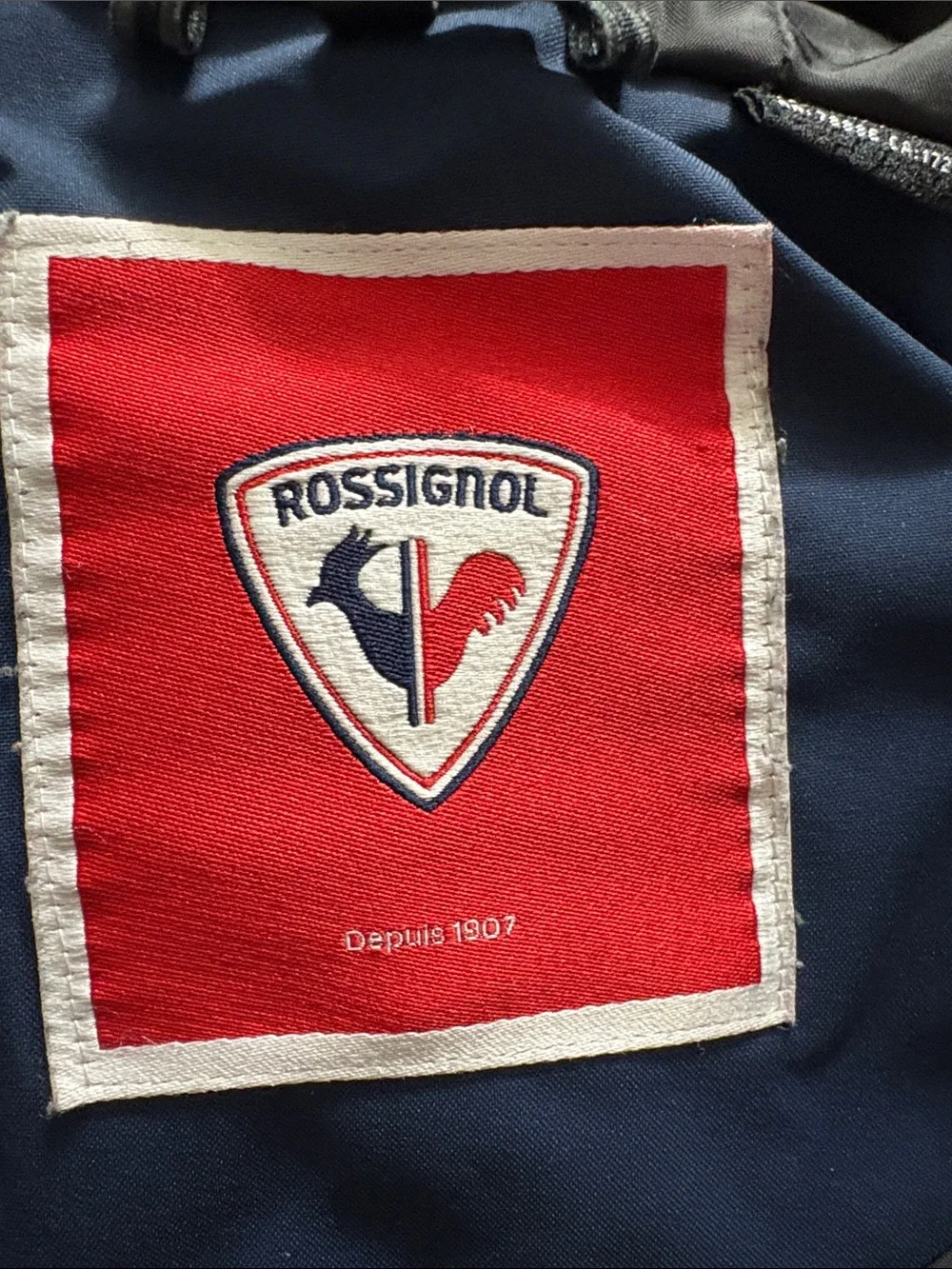 Rossignol boys navy insulated hooded jacket size 10